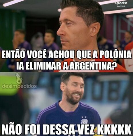 Copa do Mundo - Os melhores memes da vitória da Argentina sobre a Polônia pela última rodada do Grupo C.