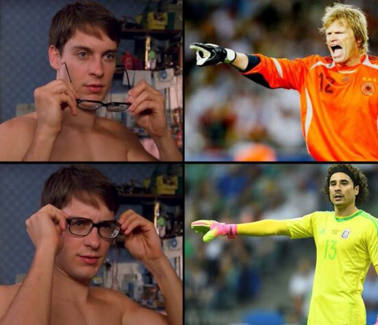 Copa do Mundo - Guillermo Ochoa, goleiro do México, ganha memes após defender pênalti de Robert Lewandowski, da Polônia.