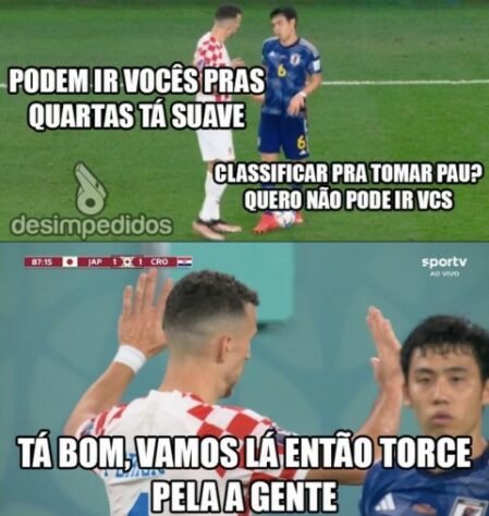 Copa do Mundo: os melhores memes da classificação da Croácia, nos pênaltis, sobre o Japão.