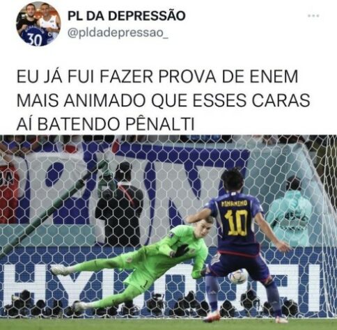 Copa do Mundo: os melhores memes da classificação da Croácia, nos pênaltis, sobre o Japão.