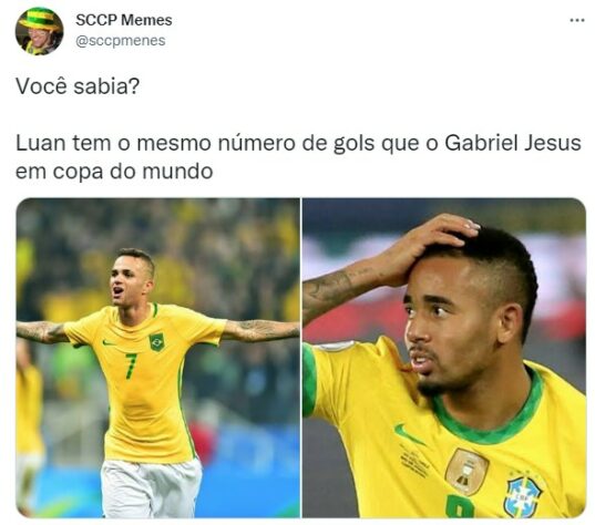 Gabriel Jesus triste, camarões para o jantar: veja memes do jogo do Brasil