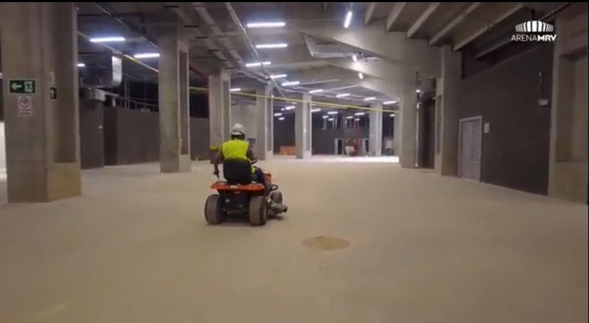 Veja como estão as obras do novo estádio do Atlético Mineiro.