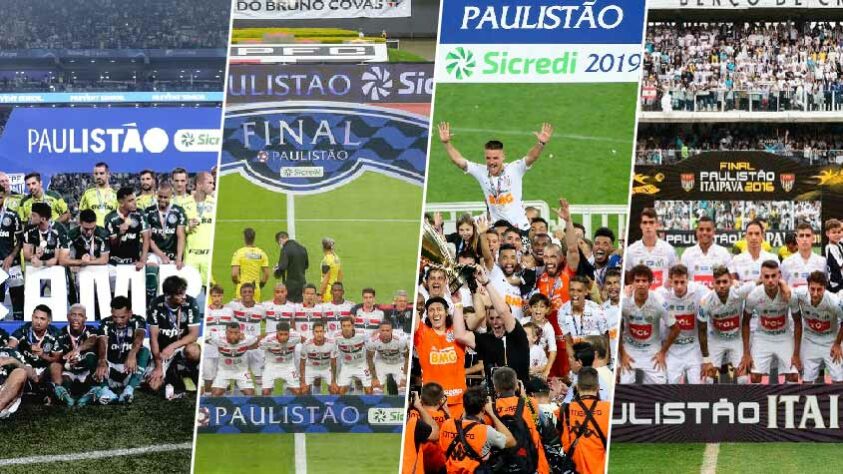 Os últimos 25 campeões do Campeonato Paulista