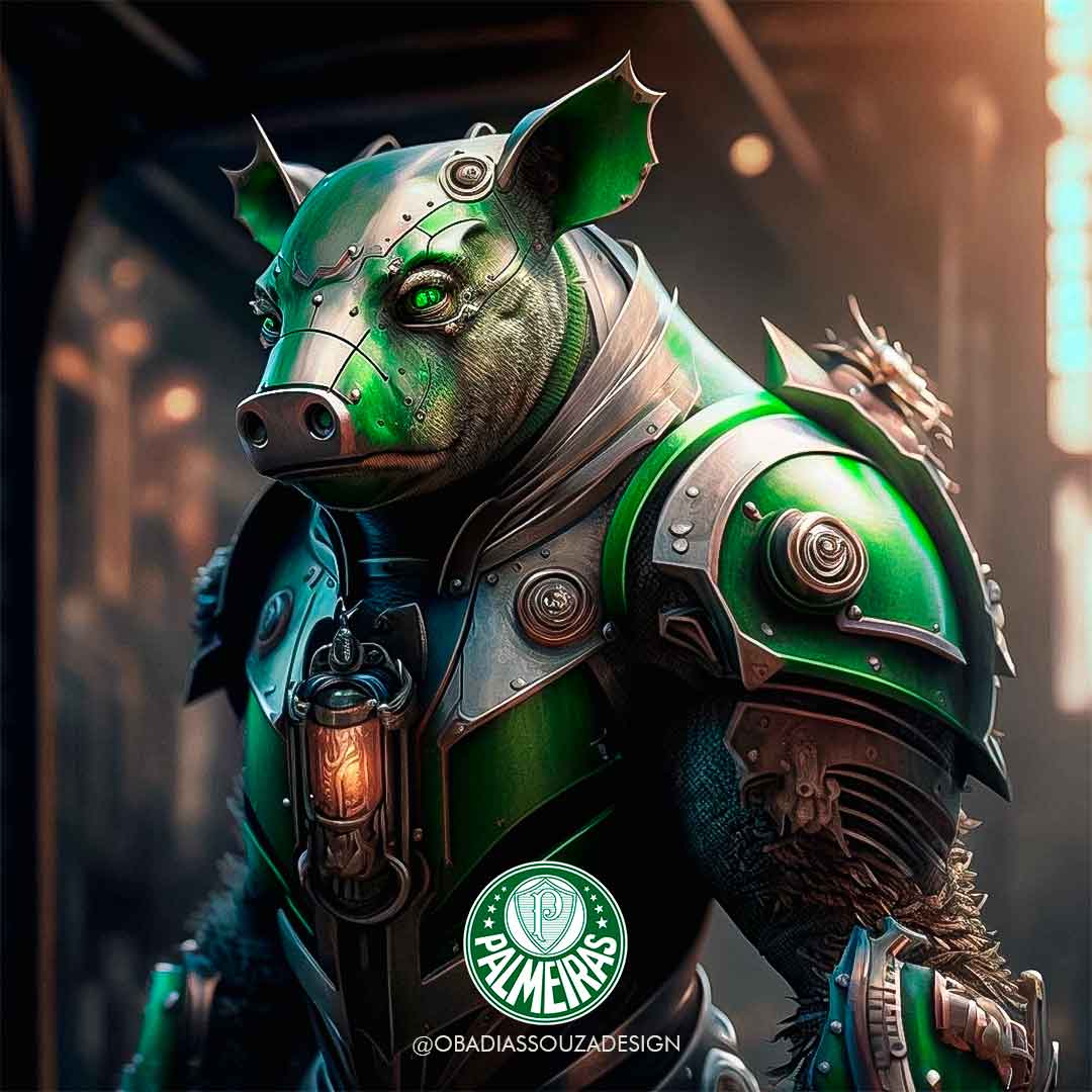 Mascote do Palmeiras com IA