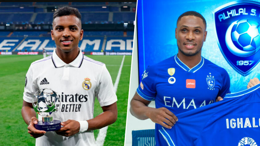 ATACANTE - Rodrygo x Ighalo: o brasileiro tem a árdua função de substituir Benzema no ataque do Real Madrid, mas tem dado conta do recado. Seu golaço na semifinal, o terceiro do Real Madrid, é a síntese do que Rodrygo pode fazer nesta decisão; Ighalo, apesar de menos habilidoso, também não deixa a desejar quando o assunto é potência ofensiva. O nigeriano já jogou o Mundial de 2018 pela Nigéria e passou por clubes como Manchester United na Europa. 