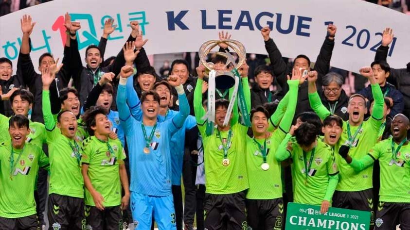 Coreia do Sul: Jeonbuk (último título na temporada 2021) - 9 títulos