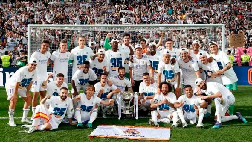 Espanha: Real Madrid (último título na temporada 2021/22) - 35 títulos 