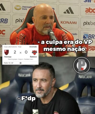 Sampaoli, Marinho e Pedro protagonizam memes da vitória do Flamengo sobre o Ñublense pela Libertadores