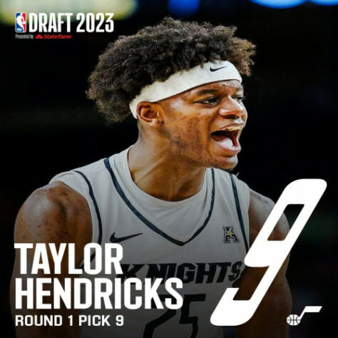 9ª escolha: Taylor Hendricks (EUA) - Utah Jazz