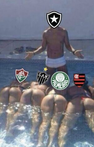 O líder disparou! Botafoguenses fazem memes com triunfo sobre o Palmeiras, no Allianz Parque, pela 12ª rodada do Brasileirão.