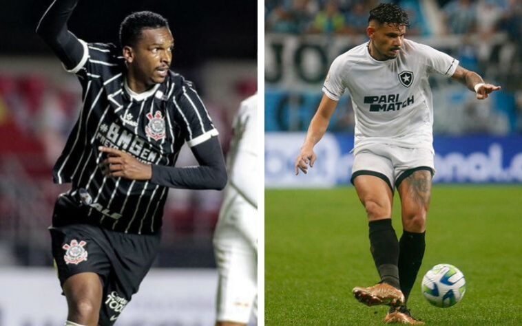 Jô (Corinthians) x Tiquinho (Botafogo).