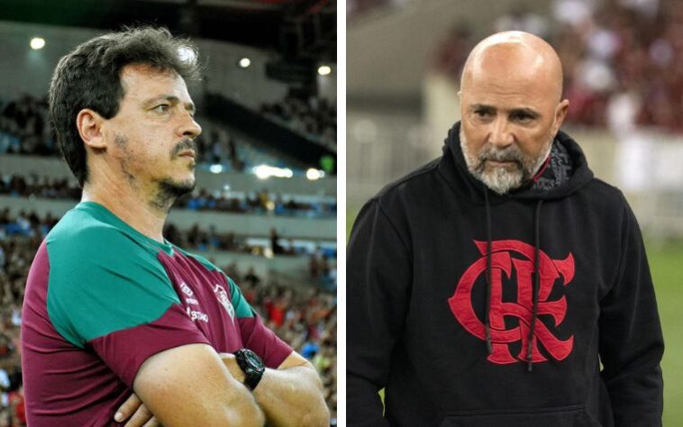 Fernando Diniz (Fluminense) x Jorge Sampaoli (Flamengo)