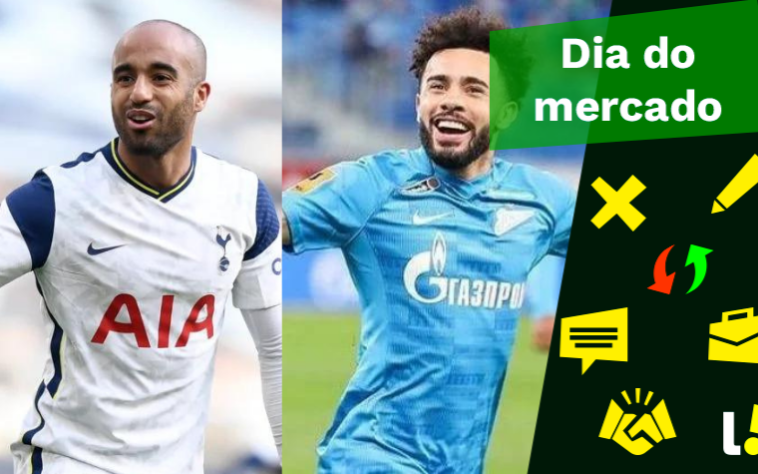 São Paulo abre conversas por Lucas Moura, Flamengo desiste de Claudinho… veja isso e muito mais no resumo do Dia do Mercado desta sexta-feira (28)!