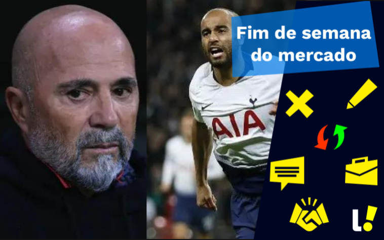 O fim de semana do mercado da bola foi agitado. O técnico do Flamengo, Jorge Sampaoli, está pressionado no cargo depois da agressão do preparador físico em Pedro. Enquanto isso, jogadores do São Paulo torcem para a chegada de Lucas Moura. Veja essas e outras movimentações no mercado da bola. 