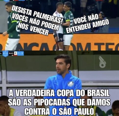 Nem com o VAR? Torcedores do São Paulo provocam o Palmeiras em memes após classificação na Copa do Brasil