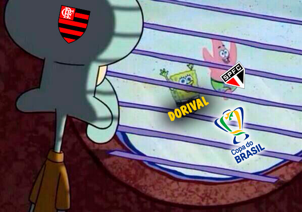 Título inédito do São Paulo na Copa do Brasil rende enxurrada de memes nas redes sociais. Torcedores do Tricolor enalteceram Dorival Júnior e Flamengo sofreu com provocações após novo "cheirinho".