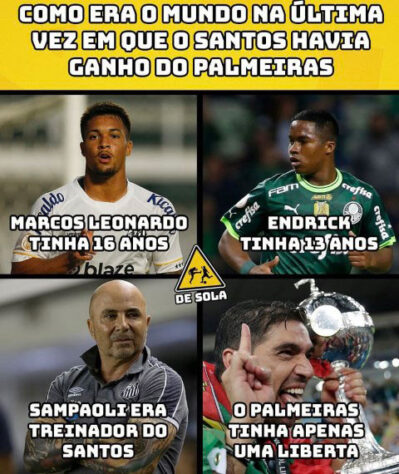 Passa no crédito? Torcedores do Palmeiras zoam freguesia do Santos em memes  após o clássico – LANCE!