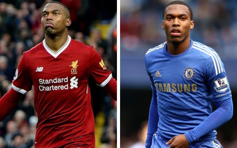 DANIEL STURRIDGE - Liverpool: 68 gols em 160 jogos; Chelsea: 24 gols em 96 jogos.