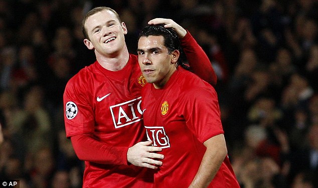 CARLOS TEVEZ e WAYNE ROONEY - Tevez e Rooney somam 72 gols e 41 assistências, juntos, pelo Manchester United em todas as competições. Além de terem conquistado a Champions League de 2007/08 com os Red Devils. 