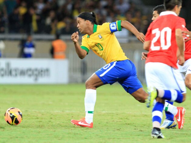 Ronaldinho Gaúcho fez seu jogo de despedida da Seleção Brasileira em um amistoso contra o Chila, em 2013