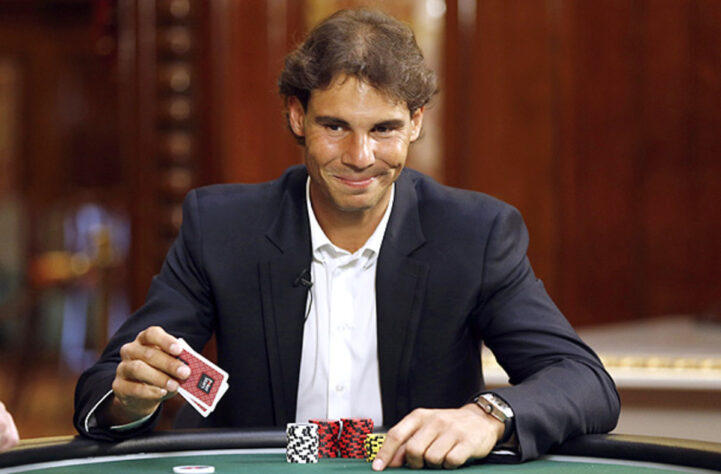 Rafael Nadal - O tenista já divulgou a PokerStars. Em um duelo organizado pela empresa, o espanhol já venceu Ronaldo Fenômeno.