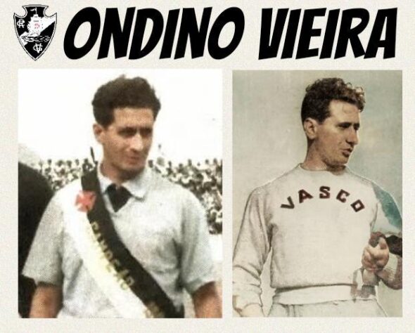 Ondino Vieira (Uruguai): março de 1943 a julho de 1946 (Foto: EstudeVasco)