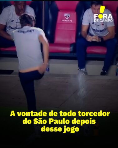 Vazou a reação de todo torcedor tricolor depois de tanta chance desperdiçada