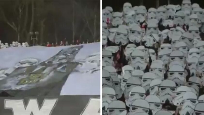 Antes de um jogo entre o CSKA Sofia e o Sozopol pela Copa da Bulgária, os torcedores do Sofia levantaram um bandeirão com o Darth Vader, enquanto todos os presentes levantaram rostos de Stormtroopers.