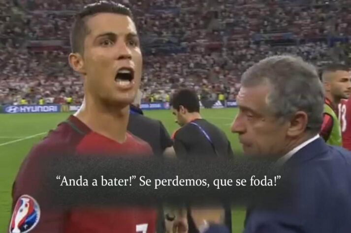 Quando tudo se confirmava que João Moutinho iria 'peidar na farofa' e não bateria o pênalti na disputa contra a Polônia, Cristiano Ronaldo, como um bom capitão, aparece na área e com aquela palavra de incentivo, convence o meio-campista a participar das cobranças. Adivinha o que aconteceu? João Moutinho converteu e Portugal avançou de fase na Eurocopa 2016.