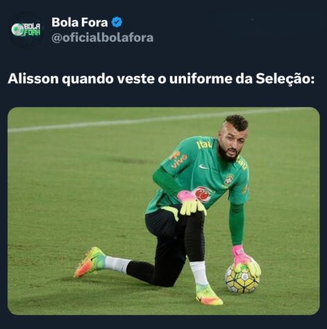 Acho que quem fez a postagem não está ciente disso, mas Alex Muralha não foi vazado em NENHUM jogo pela Seleção Brasileira. Respeitem a LENDA! 