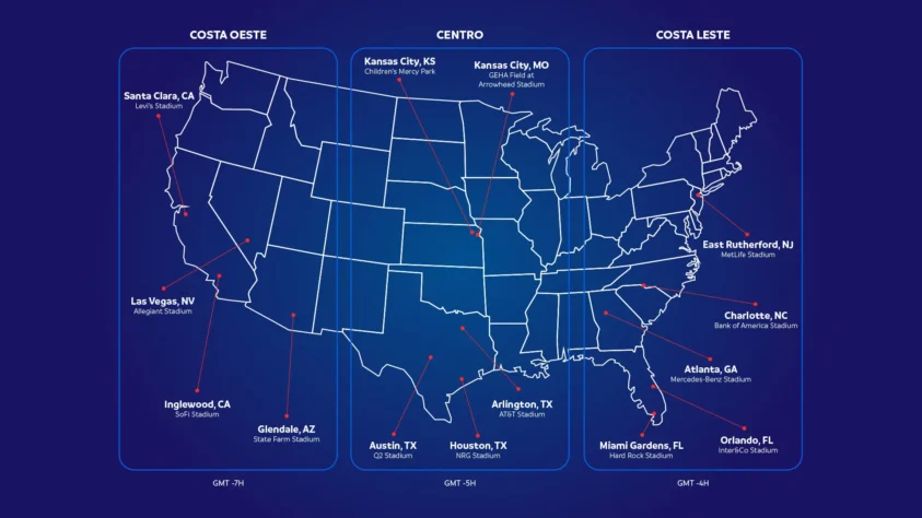 A Copa América de 2024 começa nesta quinta-feira (20), às 21h, com Argentina x Canadá. Conheça todos os estádios que vão receber algum jogo da competição.