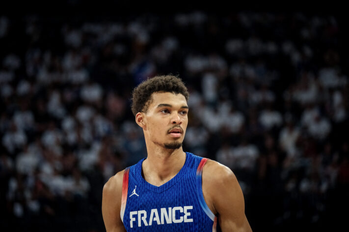 França - quatro jogadores (Victor Wembanyama, Rudy Gobert, Nicolas Batum e Bilal Coulibaly)