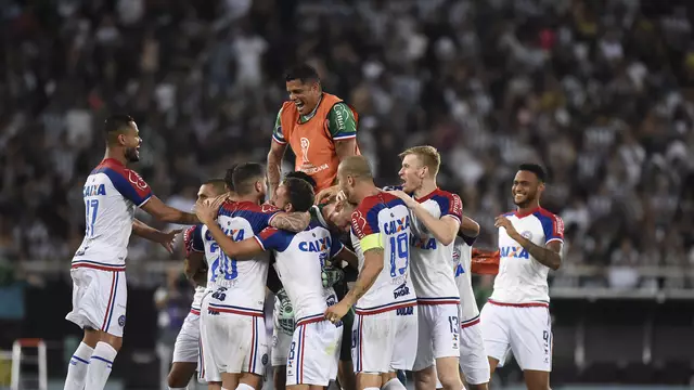 Botafogo 2 x 1 Bahia (4x5 pênaltis) - Jogo de volta das oitavas da Copa Sul-Americana 2018.