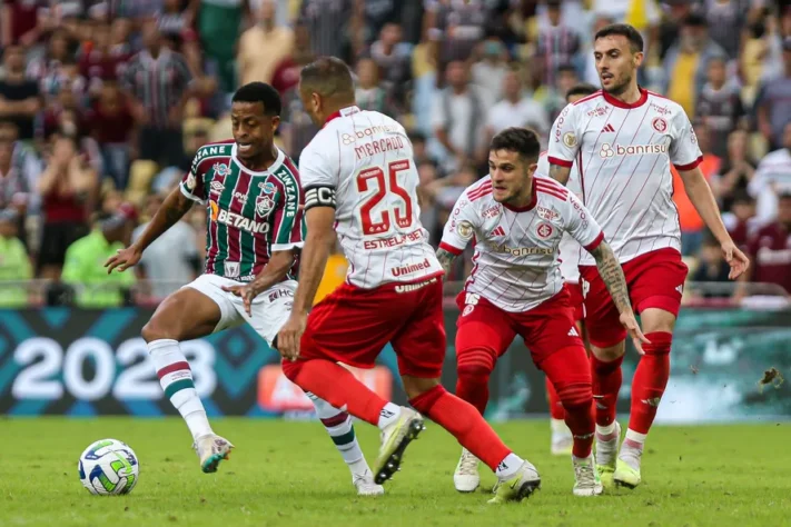 Eliminado pelo Fluminense na semifinal da Libertadores 2023 (ida: Flu 2 x 2 Inter - volta: Inter 1 x 2 Flu)