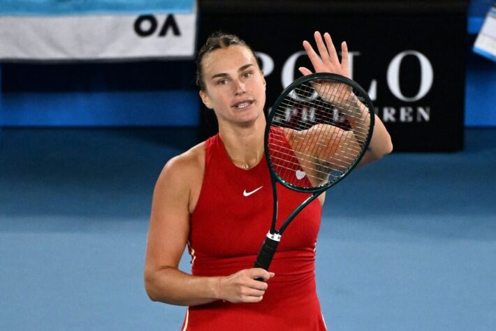 10 - Aryna Sabalenka (BRL): R$75,3 milhões [R$36,9 milhões em quadra e R$38,4 milhões em patrocínios]