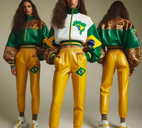 Os uniformes da delegação brasileira estão sendo muito criticados pelo seu design na web. Insatisfeitos com a proposta atual, fãs de esporte simularam como ficariam os unifrmoes do Brasil para as Olimpíadas se eles fossem feitos por inteligência artificial. Veja as fotos;