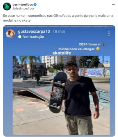 Confira os principais memes deste domingo (28/7) de Olimpíadas em Paris!