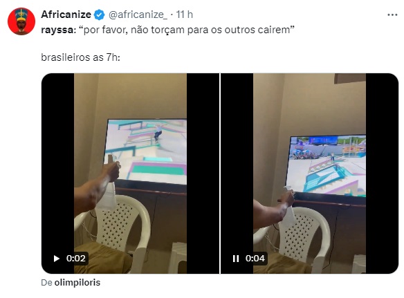 Confira os principais memes deste domingo (28/7) de Olimpíadas em Paris!