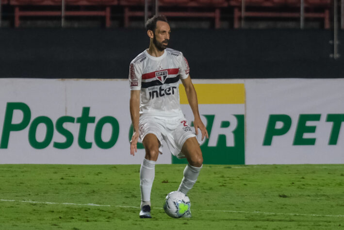 O lateral-direito espanhol Juanfran em passagem pelo São Paulo em 2020. 