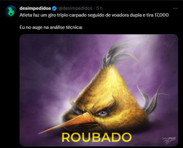 Confira os principais memes desta quinta-feira (1/8) de Olimpíadas em Paris!