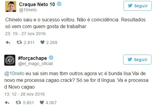 Craque Neto x Valdivia: o jogador e o comentarista brigaram logo após o eneacampeonato brasileiro do Palmeiras