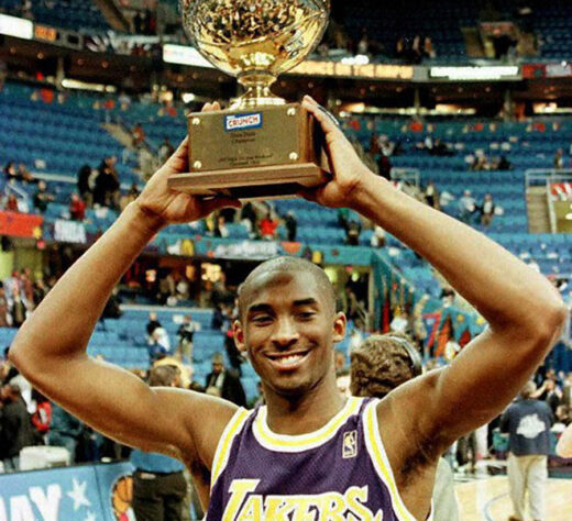 Kobe Bryant ganhou uma vez o torneio de enterradas da NBA (1997)