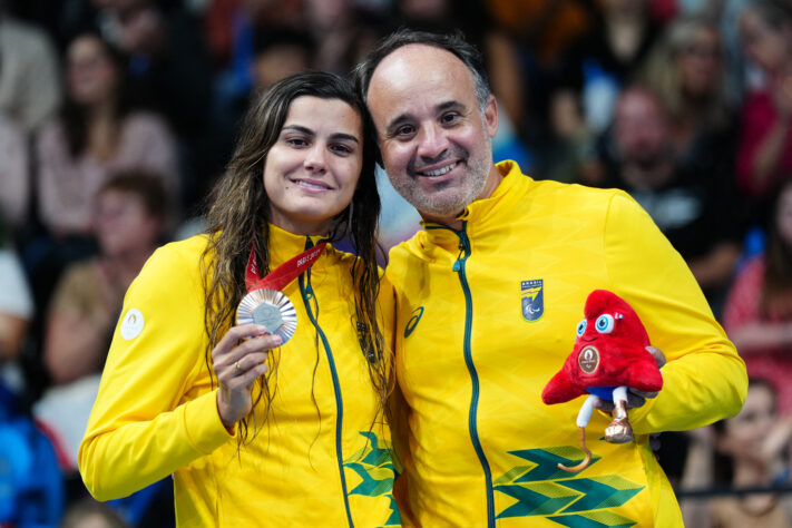 A atleta brasileira Mariana Ribeiro conquistou a medalha de bronze nos 100m costas da classe S9