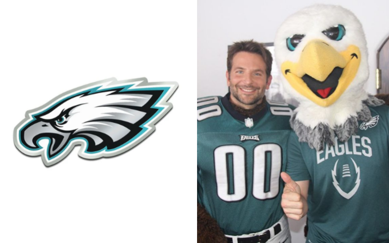 O ator Bradley Cooper é torcedor fanático do Philadelphia Eagles. Recentemente, o astro revelou que prefere o time campeão do Super Bowl do que ganhar um Oscar.