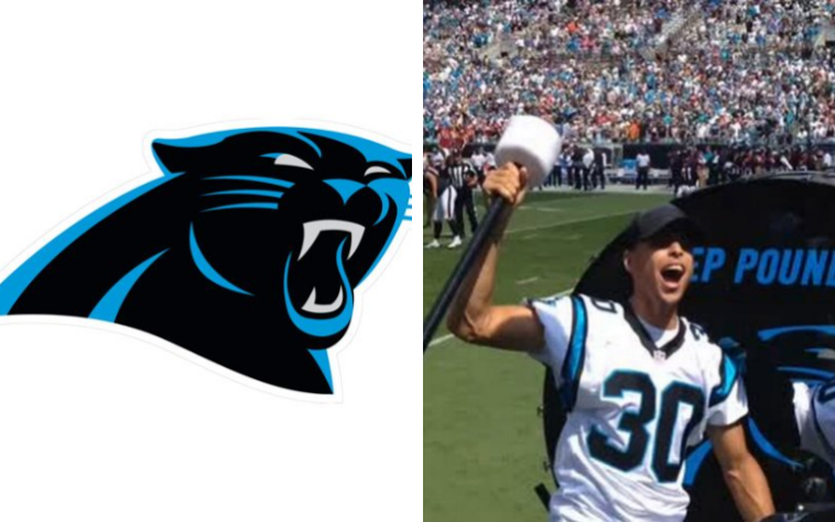 O jogador de basquete Stephen Curry é torcedor do Carolina Panthers.