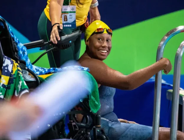 Lídia Cruz garantiu mais uma medalha para o Brasil e levou para casa o bronze nos 150m medley SM4 em Paris 2024.