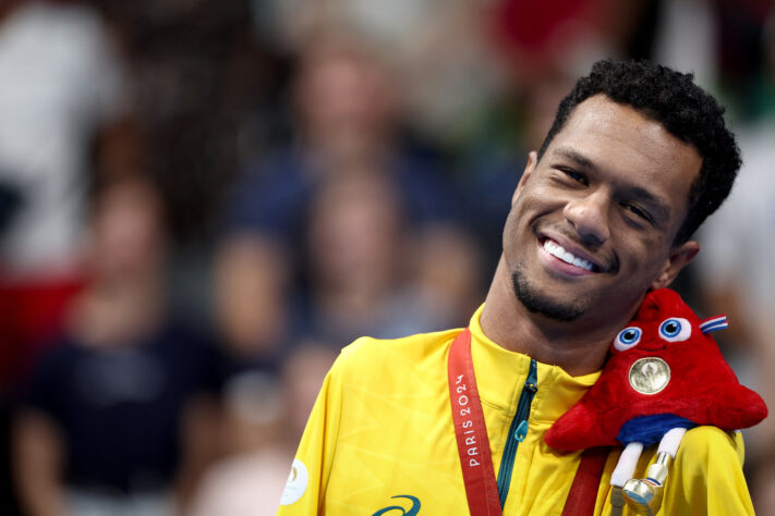 Gabriel Araújo, o Gabrielzinho, conquista mais um ouro em Paris 2024, dessa vez, na categoria dos 50m costas S2.