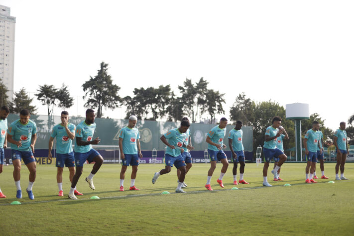 Treino Seleção Brasileira treina na Academia do Palmeiras para enfrentar o Chile, nesta segunda-feira 07/10