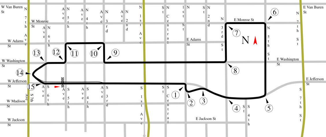 GP dos Estados Unidos: Phoenix - 1989 a 1990