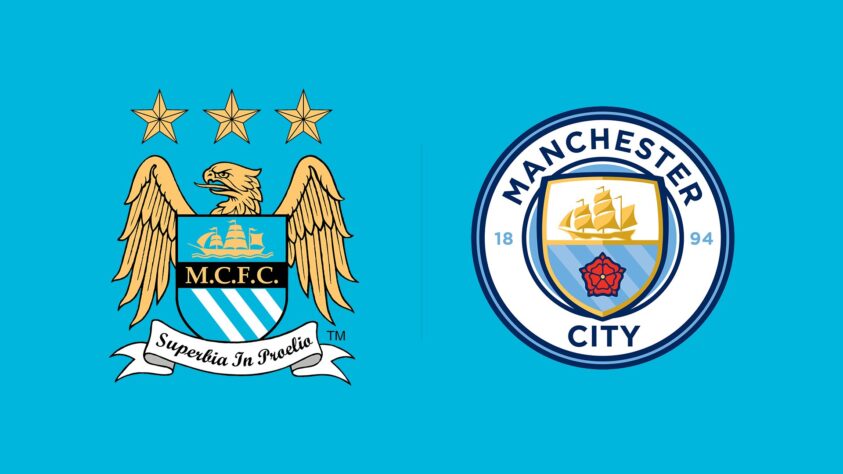 Manchester City (escudo antigo e novo)